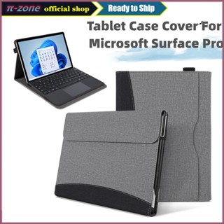 Ốp Lưng Máy Tính Bảng Cho Microsoft Surface Go 1 / 2 / 3 / 4 Pro9 Pro 12 / 11 / 10 / 9 / 8 / 6 / 5 / 4 / 7 Plus Vỏ Máy Tính Bảng Tương Thích Với Bàn Phím Tay Kinh Doanh Fundas Briefcase