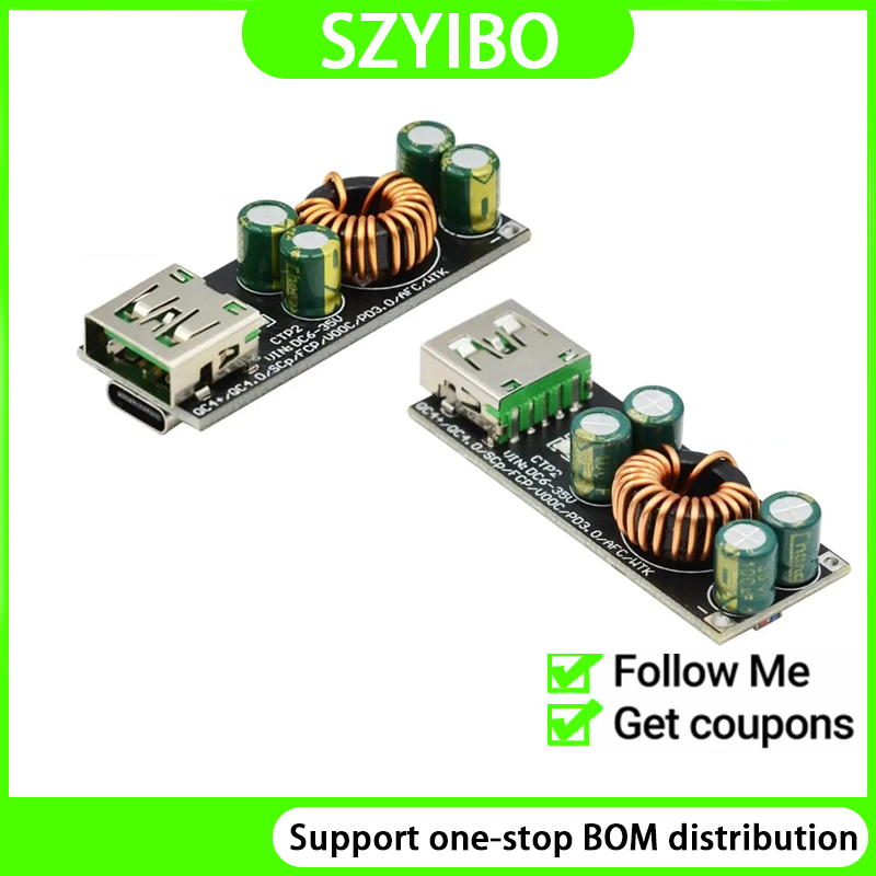 SW3516 / 3518 Giao thức đầy đủ Điện thoại di động Mô-đun sạc nhanh 1 kênh QC4.0 PD3.0 Mô-đun sạc Fla