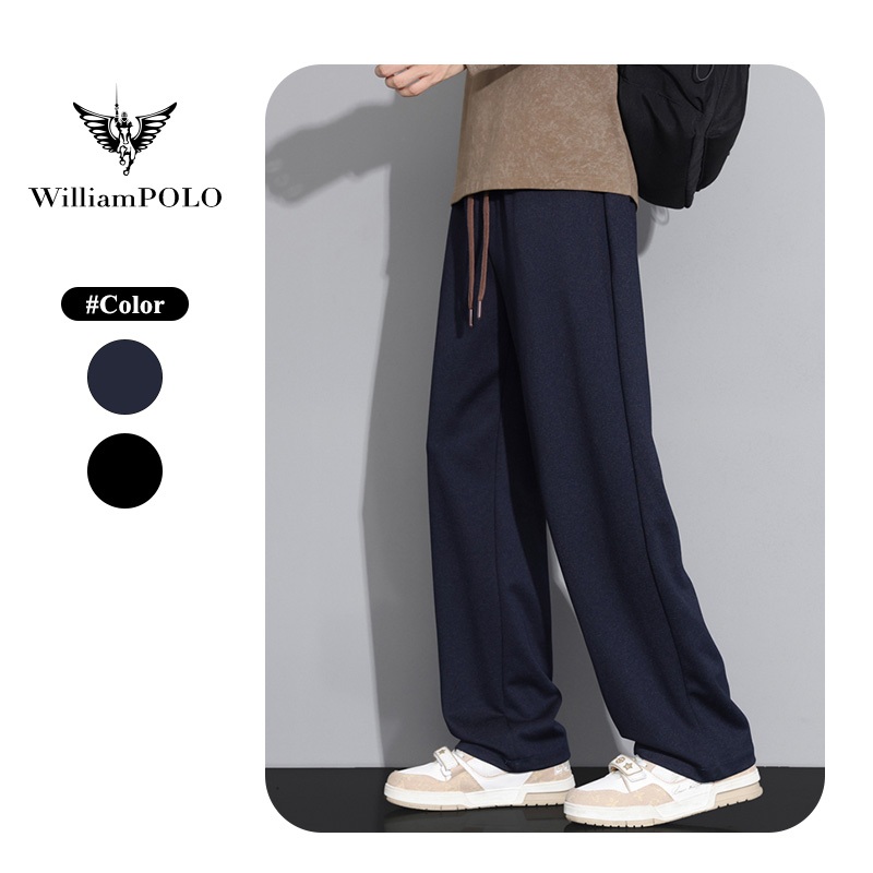 WilliamPOLO-Quần Jean Nam Thu Đông Rời Drap Phong Cách Mới Thoáng Khí Chống Mài Mòn Tất Cả Trận Đấu Quần Thẳng-TP-336