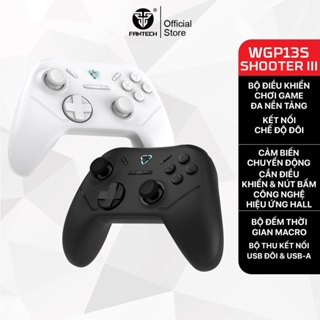 Fantech SHOOTER III WGP13S Tay cầm chơi game không dây Bộ điều khiển chơi game Hall-Effect Triggers và cần điều khiển Polling 1000Hz cho PC Android NS 