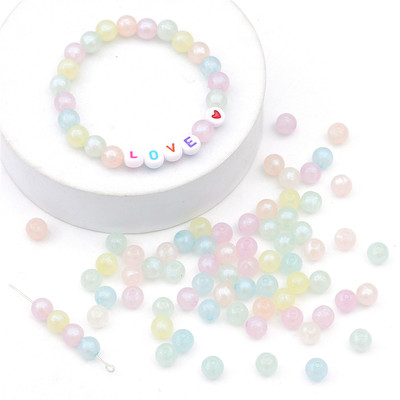 Hạt nàng tiên cá Acrylic thời trang Beadia 8mm để làm đồ trang sức DIY [Kết hợp sản phẩm]