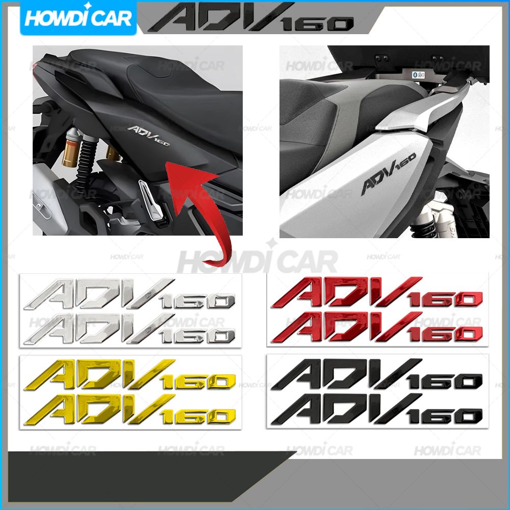 Mới 1/2 cái đề-can mềm dán logo xe máy cho HONDA ADV 160