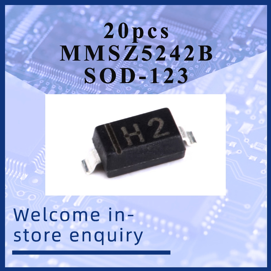 20 chiếc MMSZ5242B SOD-123 12V / 0.35W gắn bề mặt Zener diode