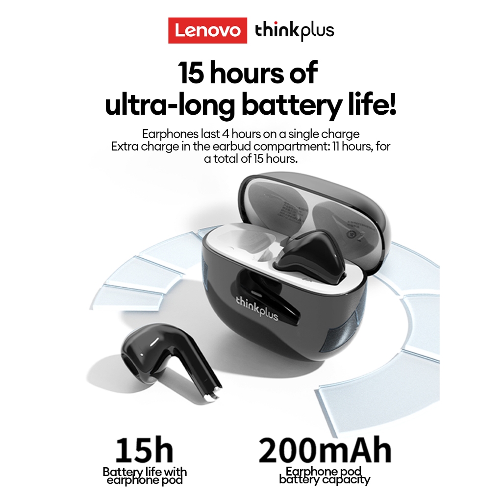 Lenovo Lp31 pro ANCTWS Tai nghe không dây Bluetooth Active Khử tiếng ồn Hi-Res LDAC Bluetooth 6.0 Tai nghe cho 17 16 pro max | BigBuy360 - bigbuy360.vn