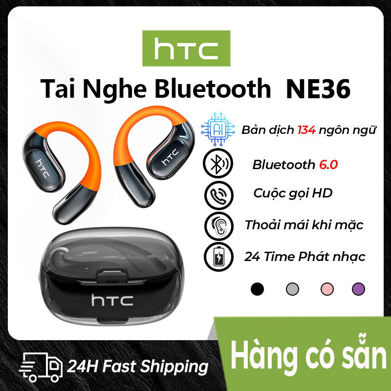 HTC NE36 OWS Tai nghe không dây Bluetooth 6.0 Tai nghe âm thanh nổi 3D Giảm tiếng ồn Hifi Music IPX5 Tai nghe thể thao chống nước | BigBuy360 - bigbuy360.vn