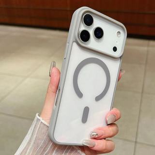 Sạc Không Dây Sang Trọng Cho Ốp Lưng Trong Suốt Cho iPhone 17 16 15 14 13 12 11 Pro Max Plus Mini Nam Châm Cản Trường Hợp