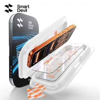  Hộp ma thuật nhỏ SmartDevil có kính cường lực cho iPh 17 Pro Max   16 ProMax   15 Pro   13   14   12 Vỏ toàn màn hình chống nhìn trộm vân tay siêu trong suốt 