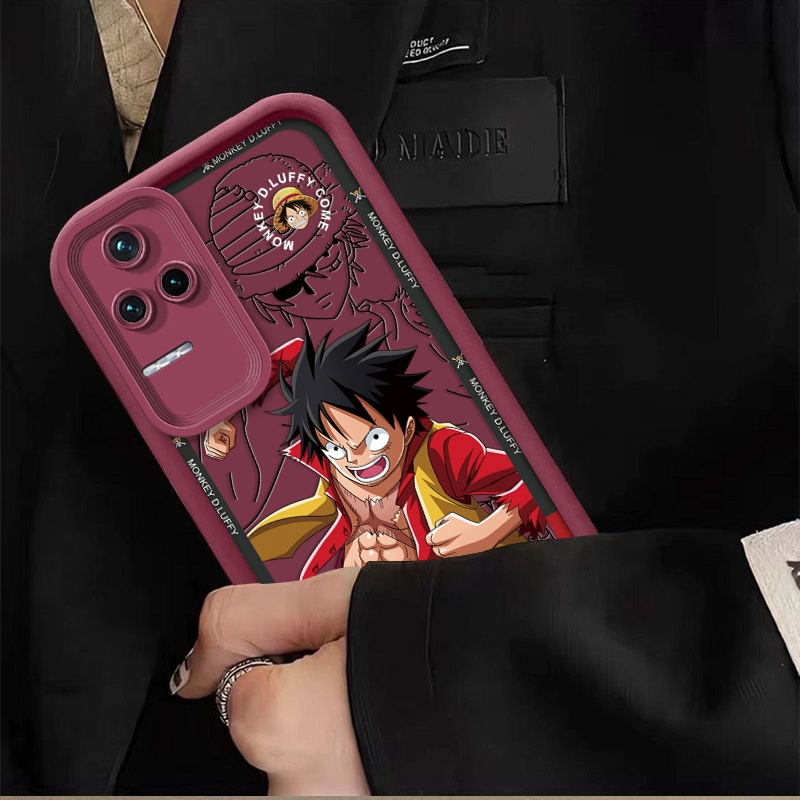 Vỏ khung miễn phí cho REDMI K40S K50 K50 ULTRA K60 K60 ULTRA A4 5G một mảnh loạt Luffy Vỏ silicon dà