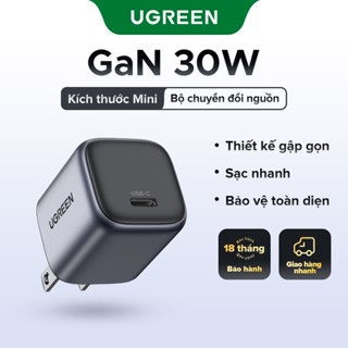 UGREEN Bộ sạc nhanh Type-C 30w 20w PD 3.0 Wall Charger USB-C Power Adapter thích hợp cho for iPhone 15/15 Mini/14 Pro/13 Pro Max/12/11/XR, Galaxy, Pixel 4/3