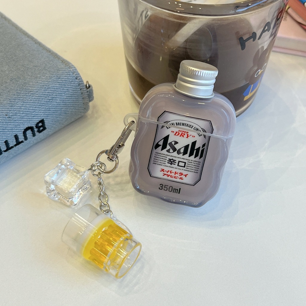 Ốp lưng Asahi Beer Shape AirPods Pro3 AirPods Pro2 Vỏ tai nghe 3D chống sốc imd Tương thích cho AirP