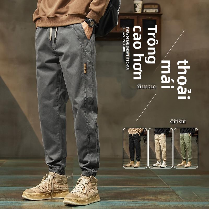 Quần nam quần cotton nam quần nam dài  quần nam ống suông  quần nam kaki quần nam big size