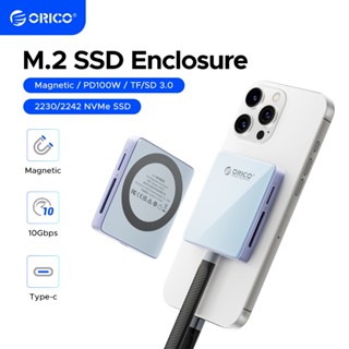  Vỏ SSD ORICO M.2 NVMe 2230   2242 Vỏ từ tính 4K ProRes PD 100W Vỏ chuyển đổi bên ngoài Hộp đĩa cứng 10Gbps cho iPhone 15 Pro  AP42P  