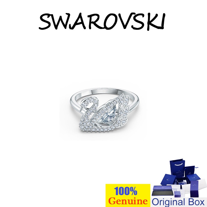 Nhẫn   DANCING SWAN Nhẫn Pha Lê Nhẫn Bạc Nhẫn Mỏng Nhẫn Xếp Chồng Kim Cương Nhẫn Nhẫn Nhẫn Vòng Tay 