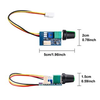 Bộ điều khiển tốc độ quạt 4 dây DC12V bằng tay có công tắc núm