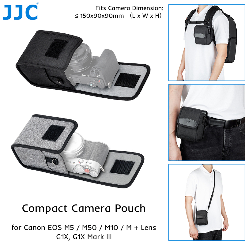 JJC OC-FX1 Túi đựng máy ảnh cho ống kính Canon EOS M5 M50 M10 & EF-M 22mm f / 2 STM, M & EF-M 15-45m
