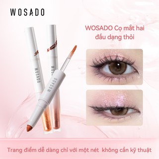  Bút phấn mắt hai đầu WOSADO Chống thấm nước Trang điểm chống thấm nước Thân thiện với da Trang điểm cần thiết để bắt đầu 