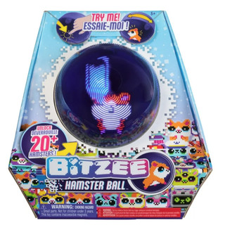 Bitzee, Thú cưng kỹ thuật số tương tác Hamster Ball, hơn 20 nhân vật, Phản ứng để chạm vào & cuộn