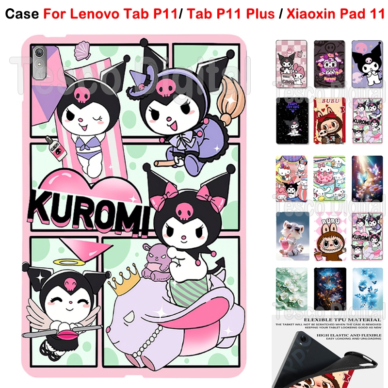 Dành Cho Lenovo Tab P11 Tab P11 Plus Xiaoxin Pad 11 Thời Trang Tranh Đơn Giản TPU Máy Tính Bảng Bảo 