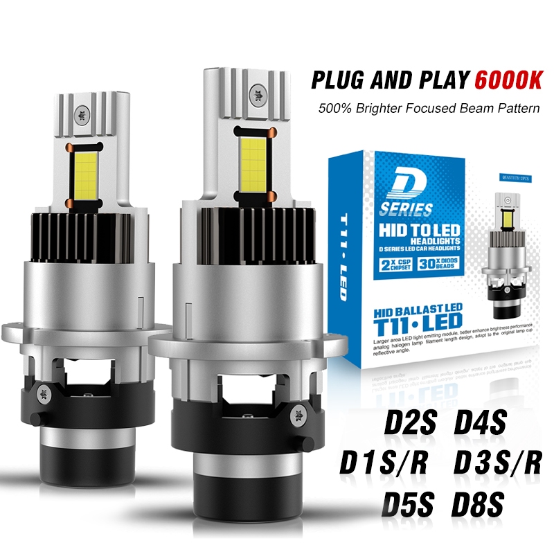 Đèn pha LED D2S D4S HID D1S D2R D3S D4R D8S LED tỷ lệ 1: 1 so với bóng đèn xenon nguyên bản Bộ trang