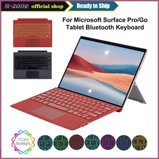 Bàn Phím Bluetooth Không Dây Cho Microsoft Surface Pro 3 4 5 6 7 + 8 9 10 11 X Go 1 2 3 4 Di Động Mỏng Với Bàn Di Động Bàn Phím Máy Tính Bảng Có Đèn Nền