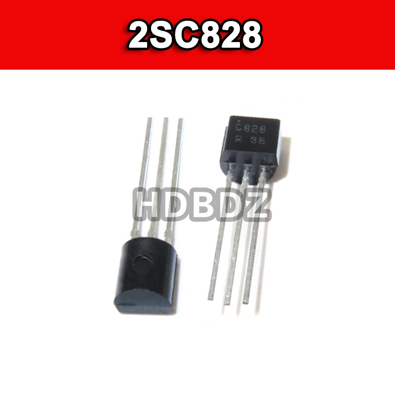 50~100PCS 2SC828 TO92 C828 PNP Triode công suất thấp 0.1A 30V IC