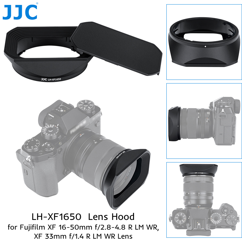 JJC LH-XF1650 Nắp đậy ống kính vuông kim loại cho Fujifilm Fuji XF 16-50mm F2.8-4.8 R LM WR & XF 33m