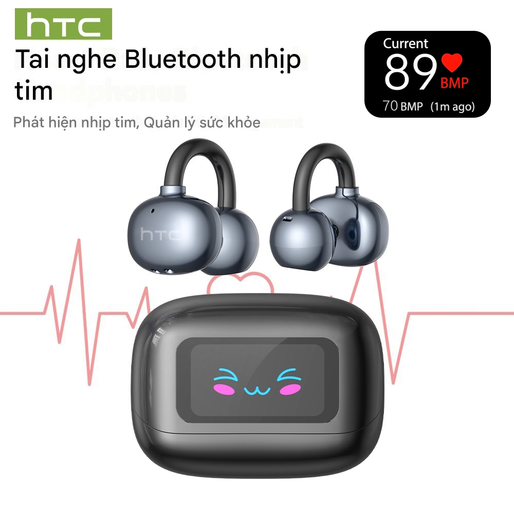 Bảo hành một năm HTC NE41 AI Dịch thuật thời gian thực Theo dõi nhịp tim Tai nghe BluetoothTWS Bluetooth 6.0 Chất lượng âm thanh HiFi IPX5 Tai nghe không dây chống nước | BigBuy360 - bigbuy360.vn