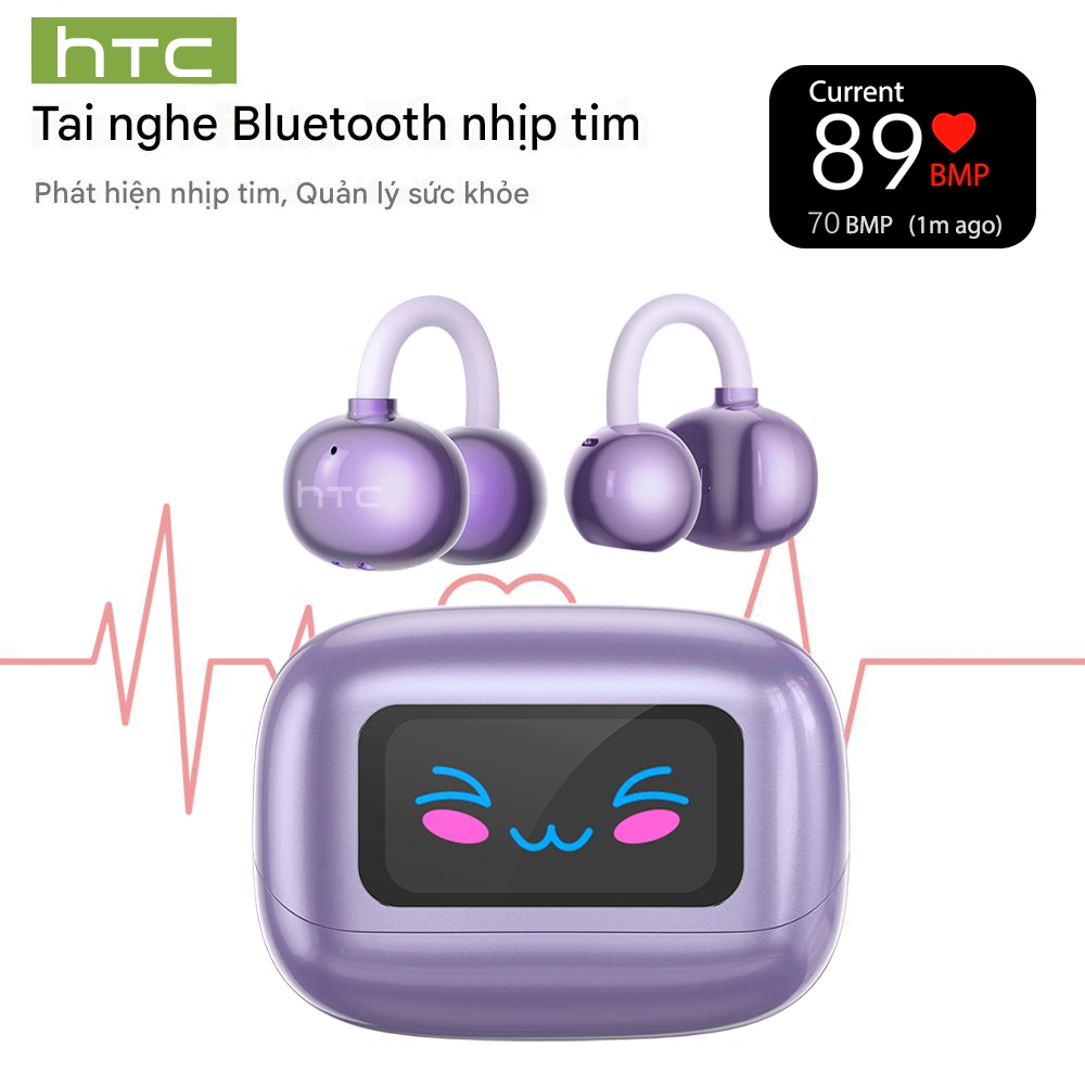 Bảo hành một năm HTC NE41 AI Dịch thuật thời gian thực Theo dõi nhịp tim Tai nghe BluetoothTWS Bluetooth 6.0 Chất lượng âm thanh HiFi IPX5 Tai nghe không dây chống nước | BigBuy360 - bigbuy360.vn