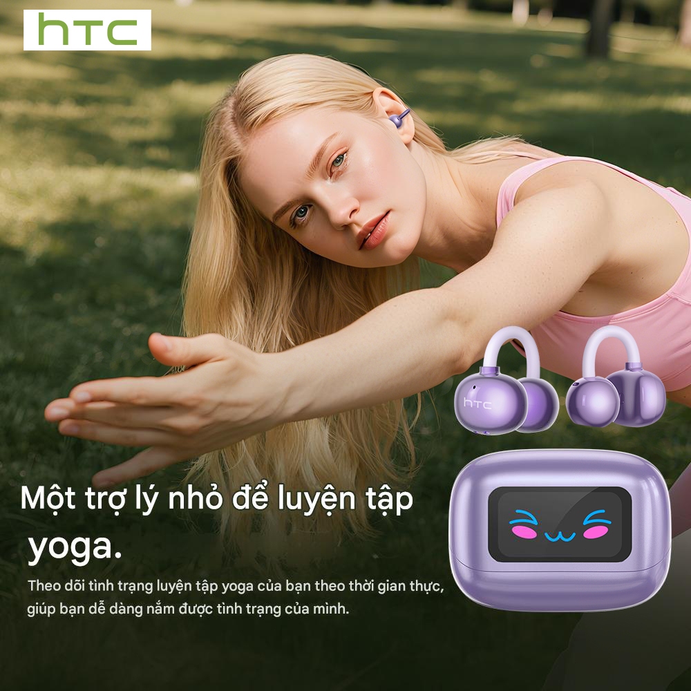 Bảo hành một năm HTC NE41 AI Dịch thuật thời gian thực Theo dõi nhịp tim Tai nghe BluetoothTWS Bluetooth 6.0 Chất lượng âm thanh HiFi IPX5 Tai nghe không dây chống nước | BigBuy360 - bigbuy360.vn