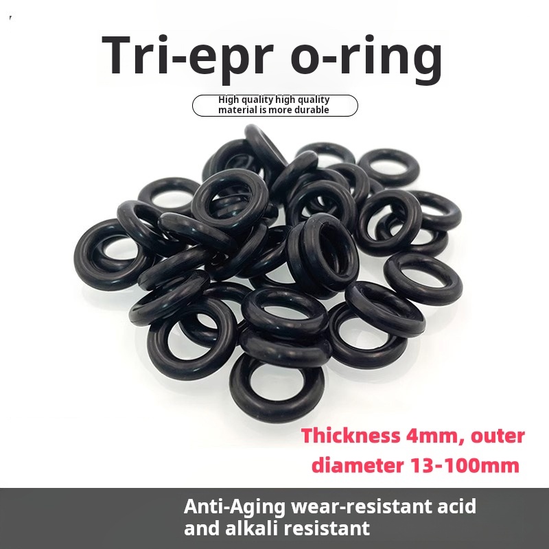 Vòng đệm chữ O EPDM EPDM Độ dày 4mm Đường kính ngoài 13-100mm Vòng đệm * * * -
