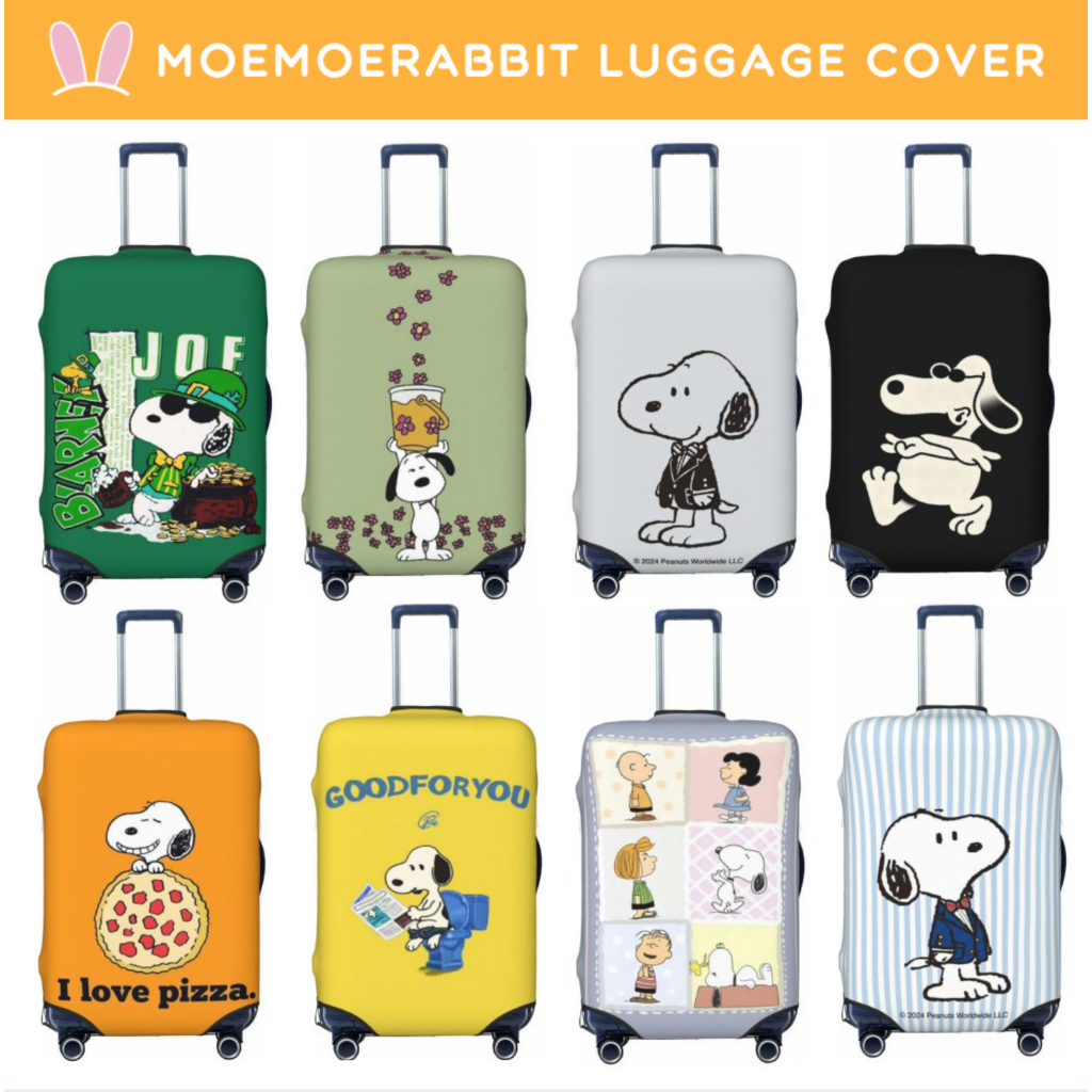 Snoopy Hành Lý Bảo Vệ Co Giãn Dễ Thương Vali Bao Cá Tính Maleta Bao Phụ Kiện Hành Lý Chống Trầy Xước