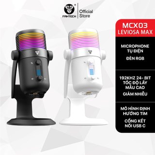 Fantech LEVIOSA MAX MCX03 Micro Condenser Type C Giao diện và Micrô thiết lập ghi âm 3 / 8 tích hợp với tắt tiếng cảm ứng