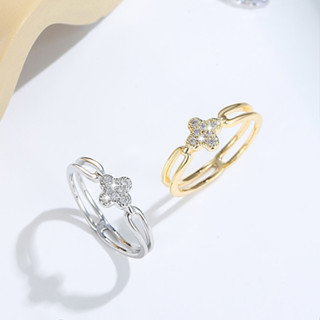  Nhẫn J216 Nữ 14K Titan Vàng Bạc - Đẹp Không Gỉ Bền Màu - Quà Tặng Sang Trọng 