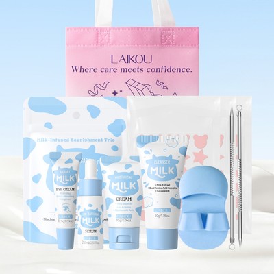 LAIKOU Ultimate Milk Skincare & Blackhead Care Gift Set Clear, Glowing Skin - Bộ công cụ chăm sóc lỗ chân lông hoàn chỉnh dành cho nữ