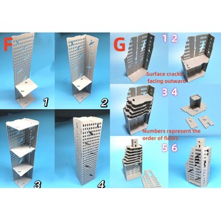 1/300 mô hình kiến trúc đồ trang trí cảnh đô thị bị bỏ hoang