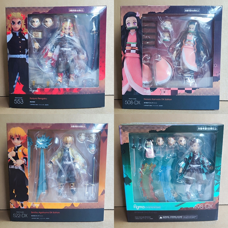 13CM Anime Demon Slayer Đóng Hộp SHF Khớp Di Chuyển Tanjirou Agatsuma Zenitsu Nezuko Rengoku Kyoujur