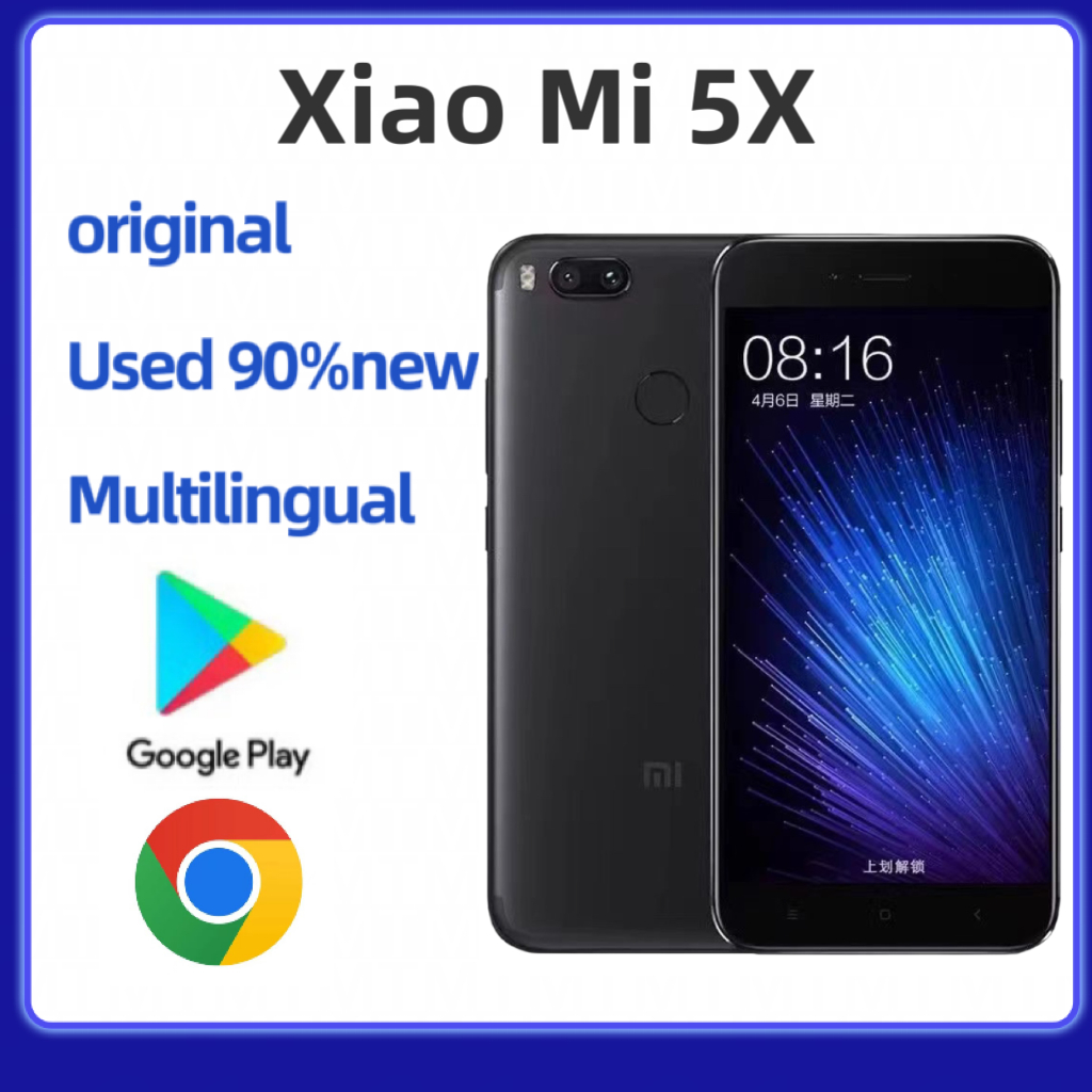 Điện thoại 4G thông minh thông minh Xiaomi MI5X 4 + 32 / 64GB cũ 12.0MP 3080mAh 5,5 inch mới 90%