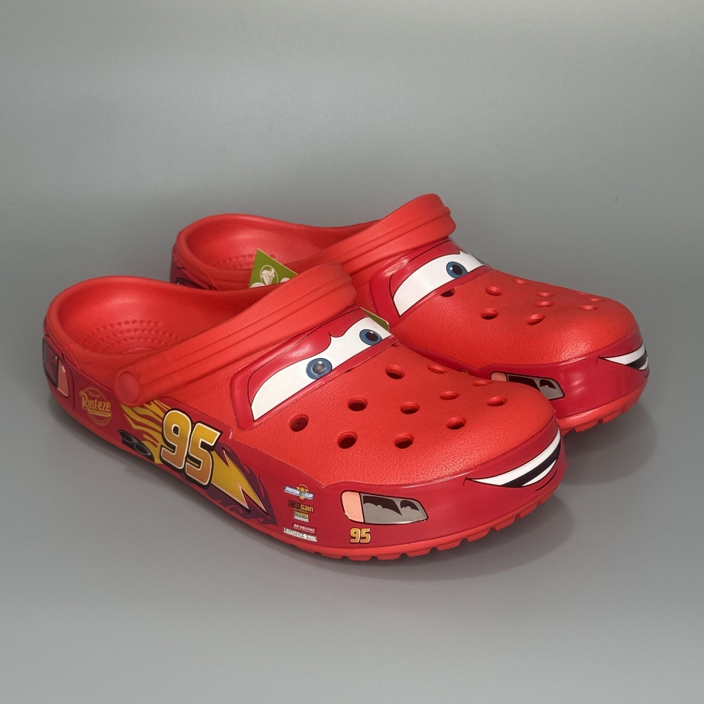 Crocs Dành Cho Nam McQueen Người Lớn Tắc Lỗ Giày Đi Biển Hoạt Hình Chống Trơn Trượt