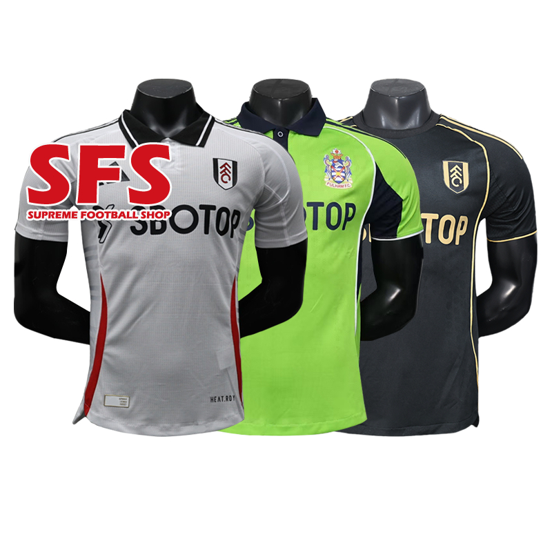 [Áo Bóng Đá Fulham FC 2025-2026] Ôm Sát Eo, Size S-2XL