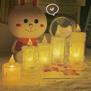 Đèn led Hình Nến mini Dùng Trang Trí Giáng Sinh