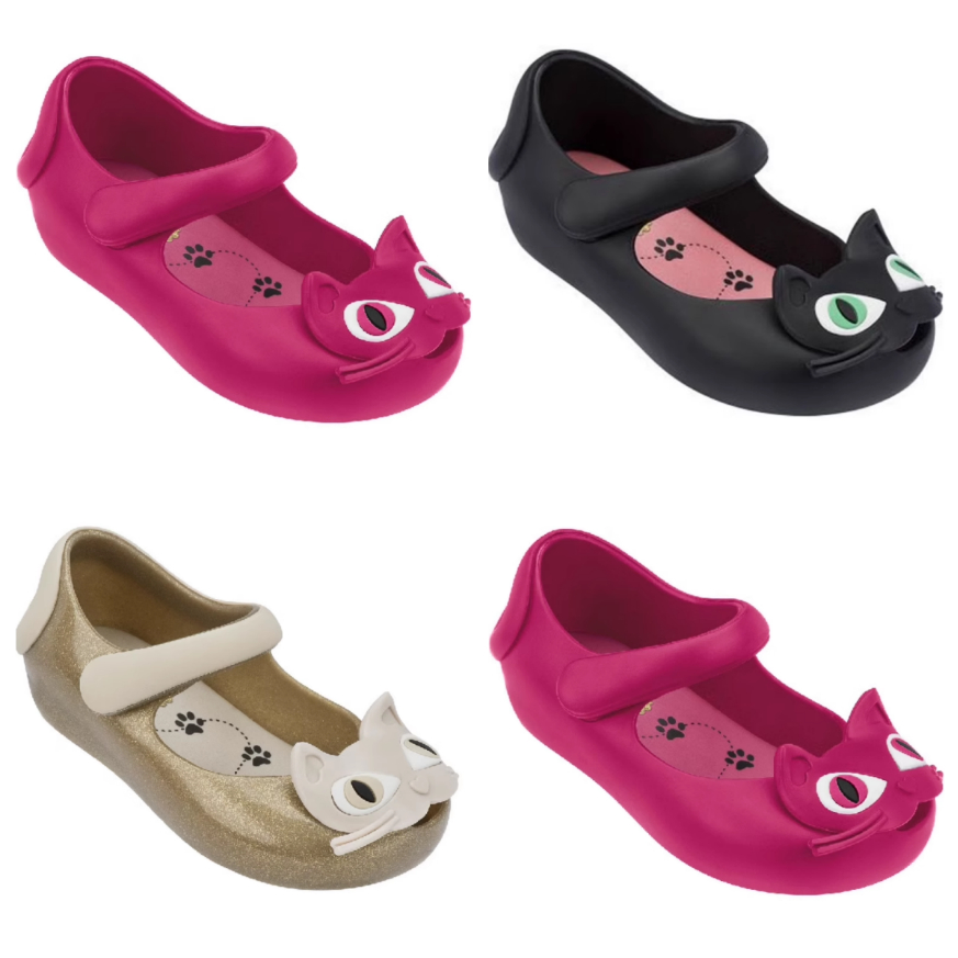 Giày trẻ em Melissa Cat Girls Jelly Shoes Dép bé gái