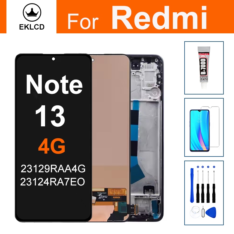 LCD Cho Xiaomi Redmi Note 13 4G 23129RAA4G 23124RA7EO Màn Hình Hiển Thị Bộ Số Hóa Cảm Ứng Thay Thế