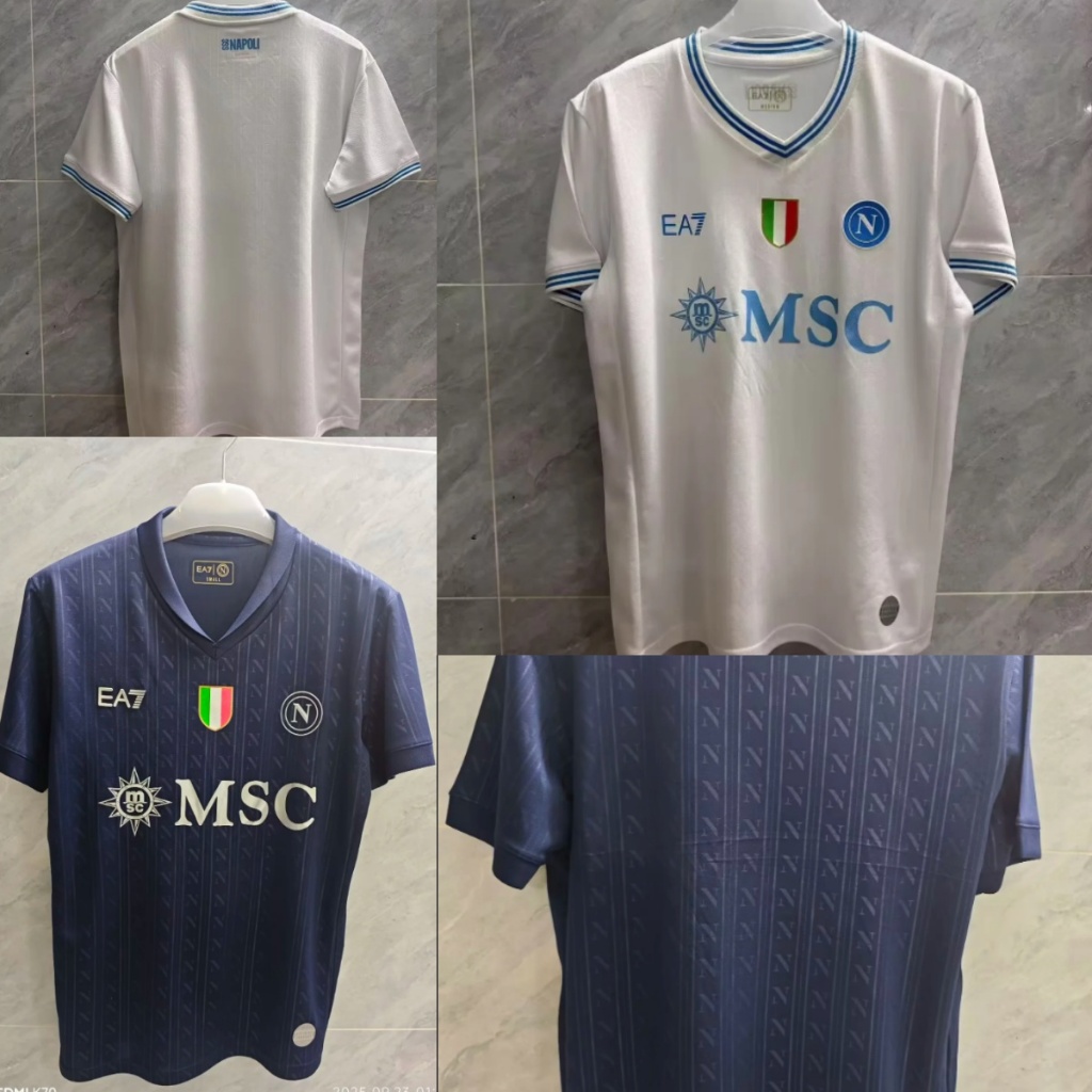 Jersey Napoli Champions League 25-26 cho người hâm mộ - Size từ S đến 4XL