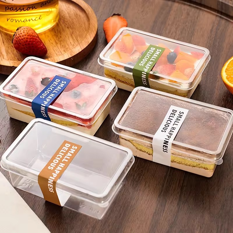 LM 50 Chiếc Hộp Bánh Nhựa Cứng Đặc Biệt Có Nắp ✨ | Hộp đựng lốc xoáy trong suốt cho Brazo de Mercede