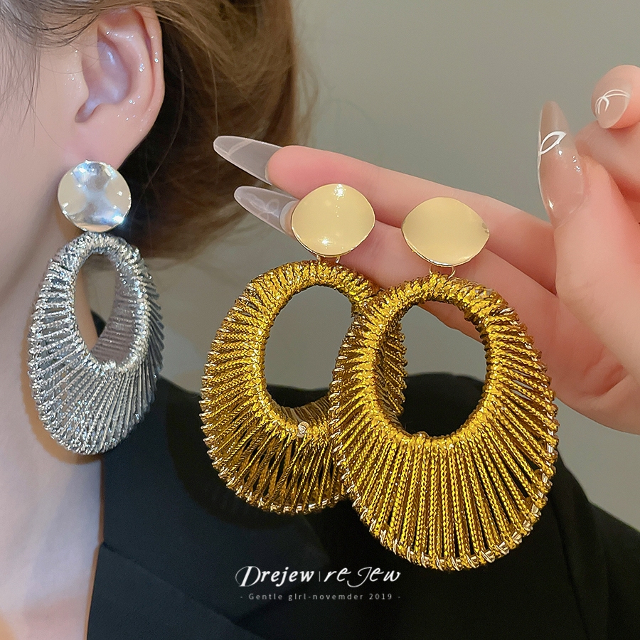 DREJEW Bạc Sterling 925 và Nhung Earings Cá Tính