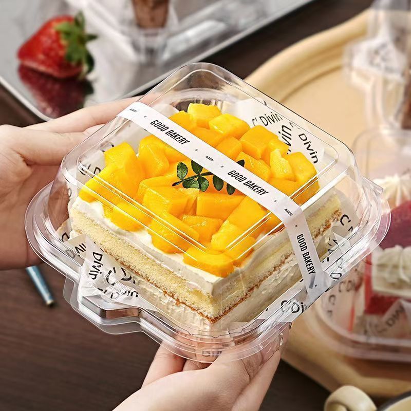 LM 50 CÁI HỘP TIRAMISU - Bao bì bánh mì & bánh ngọt trong suốt | Hộp đựng bánh mì nướng dùng một lần