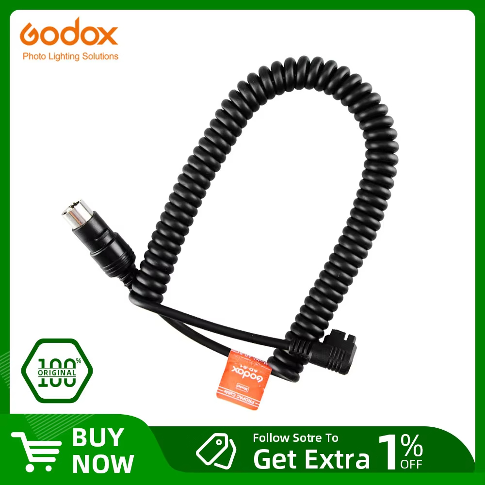 Dây cáp nguồn Godox AD-S1 PB960 / PB820 cho Godox WITSTRO AD180 AD360 AD360II Flash Speedlite