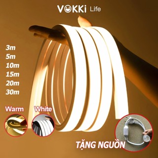 Dây Đèn Led neon COB 220V (gồm nguồn) - VOKKi - Combo 3M 5M 10M 15M 20M 30M , Dây led trang trí chống nước, trang trí bảng hiệu, noel lễ tết