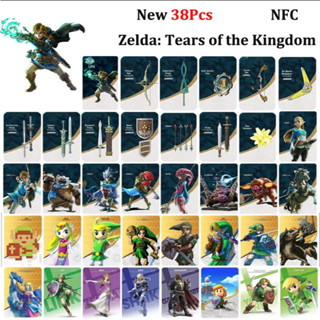  The Legend of Zelda Tears of the Kingdom Switch NFC Linkage Card 38 Cái   bộ Thẻ sưu tập trò chơi 