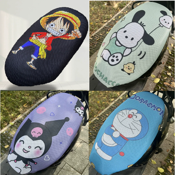 Vỏ bọc ghế xe máy Pin Vỏ bọc ghế ô tô Chống nắng và cách nhiệt 3d Animation Printing